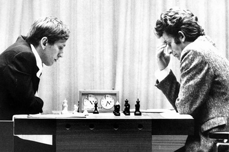 “Tran dau the ky” dien ra giua Spassky va Fischer vao nam 1972. Anh: Lien doan co vua Iceland