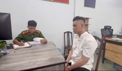 Tuong Chi Huy - the person who protected Nguyen Hue walking street. Photo: Provided by the police