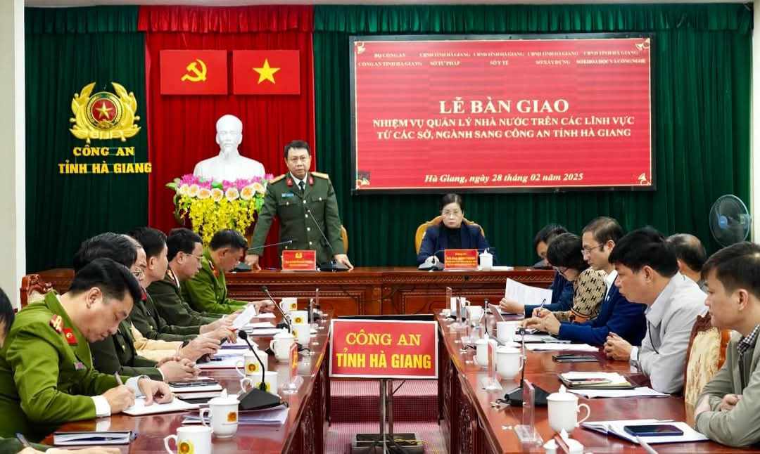 Ha Giang Police received many new tasks. Photo: Ha Giang Police