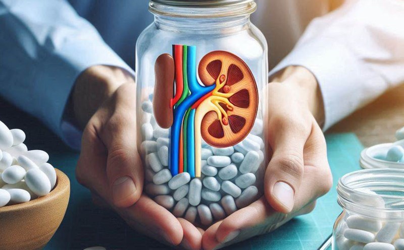 Improper calcium supplementation can increase the risk of kidney stone formation. Photo - AI: Cat Tien