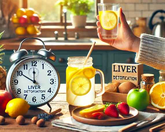 Morning time frame helps purify the liver effectively. Photo AI