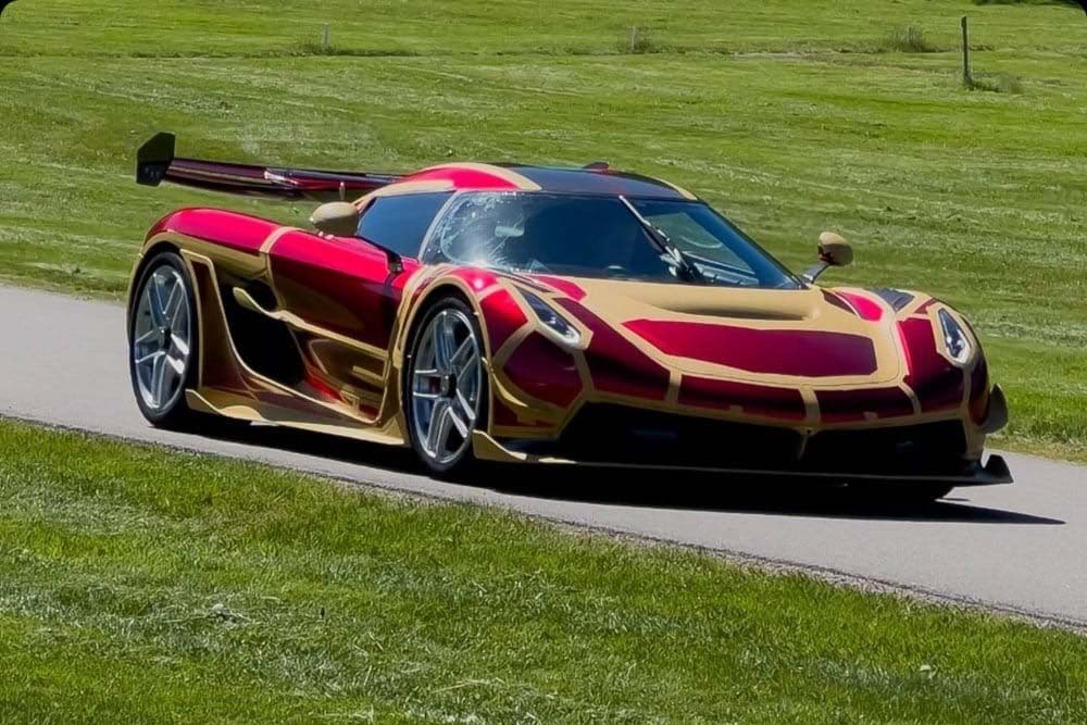 The first Koenigsegg Jesko supercar to arrive in Indonesia is one of 125 limited-edition units. Photo: Koenigsegg