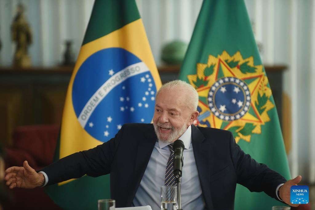 Tong thong Brazil Luiz Inacio Lula da Silva. Anh: Xinhua