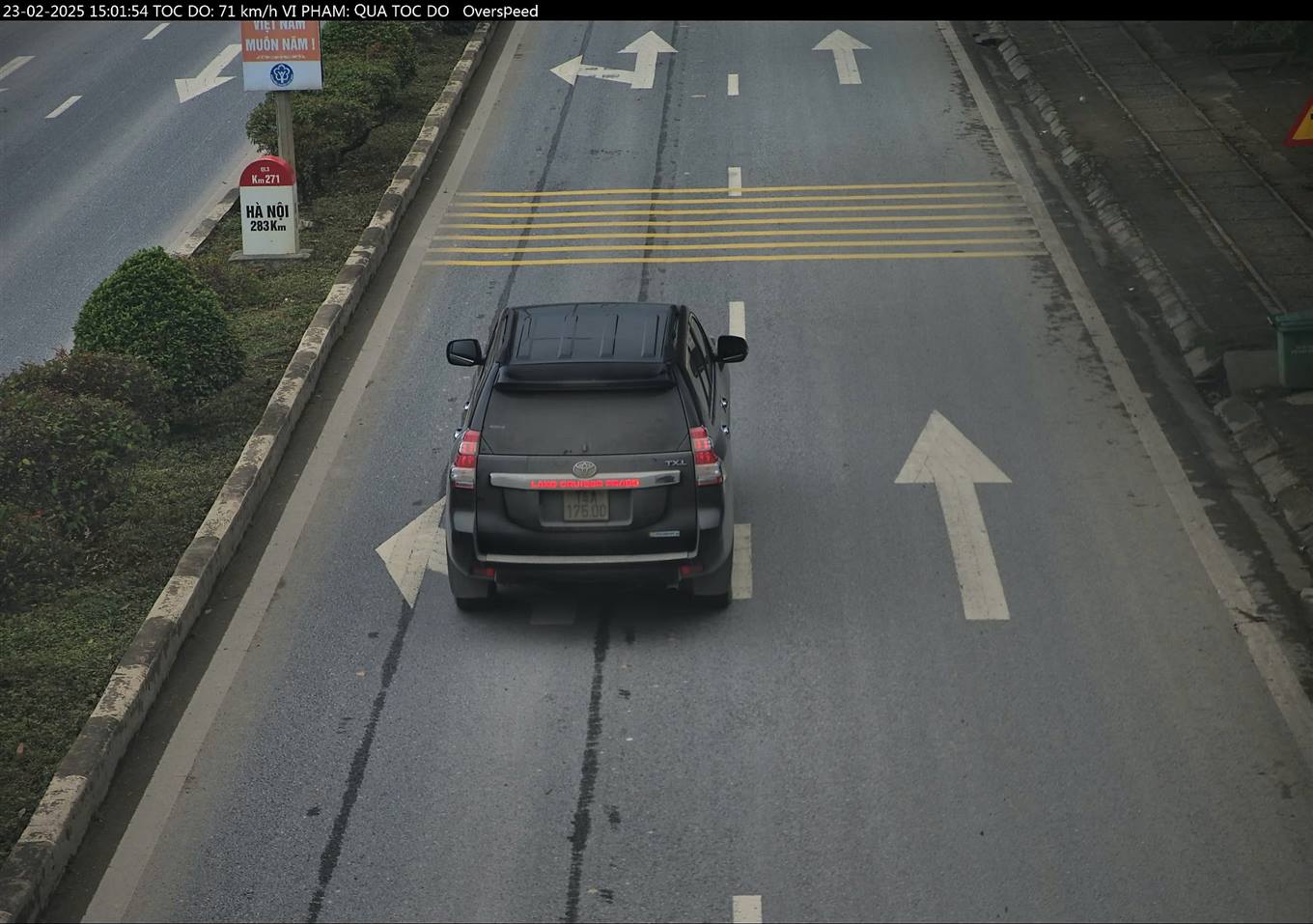 The number of cars fined in Cao Bang has decreased significantly. Photo: Cao Bang Police.