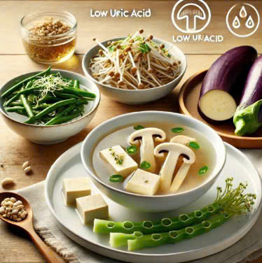 Some dishes that help control uric acid. Graphics: Huong Giang