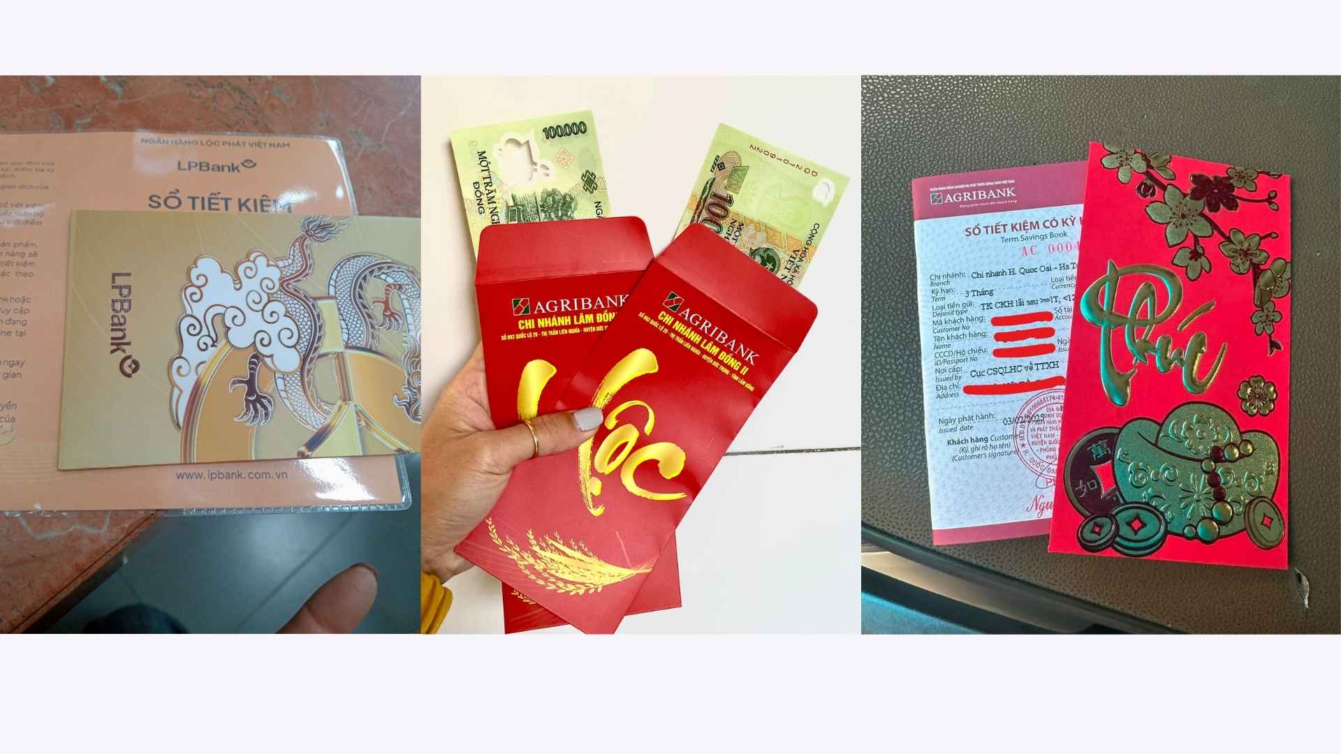 Going to do transactions at the beginning of the year, customers unexpectedly received lucky money from the bank. Photo: Thanh Van