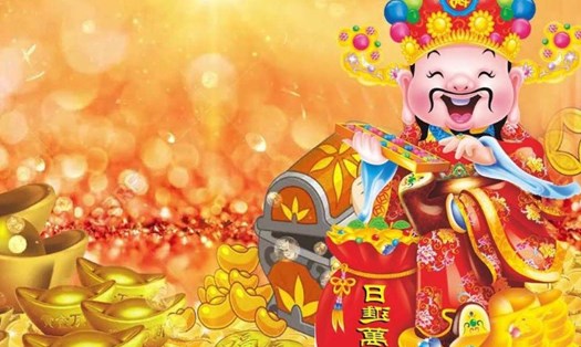 Người Việt có thói quen mua vàng để cầu may vào ngày vía Thần Tài. Ảnh: Internet