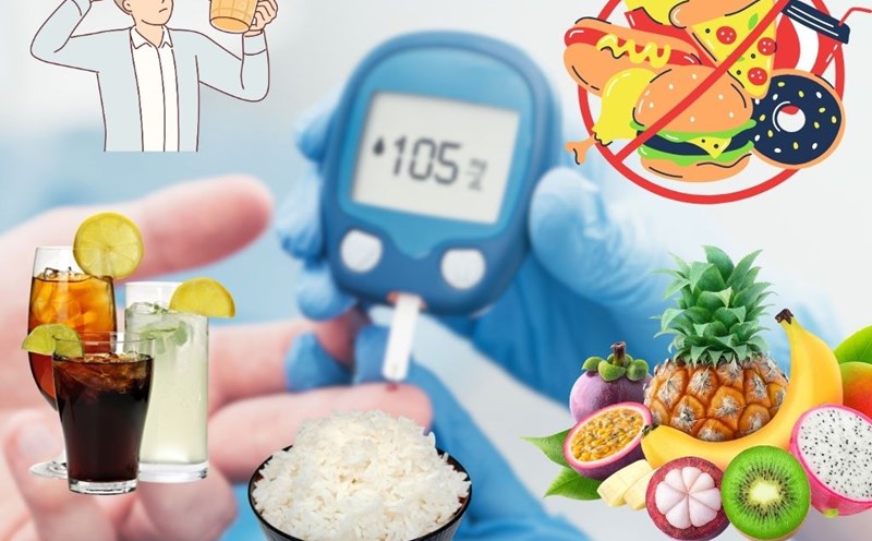 Food choices are one of the ways to control blood sugar well after Tet. Graphics: Huong Giang