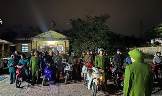 Khi được huy động, công an xã có thể xử lý một số lỗi vi phạm giao thông. Ảnh: Công an tỉnh Quảng Bình