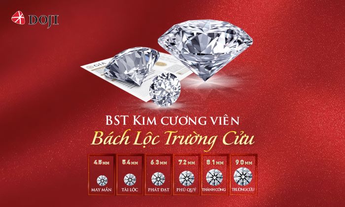 BST Bách Lộc Trường Cửu tụ hội những viên kim cương có tổng kích thước các cạnh bằng 9, đại diện cho trường cửu.