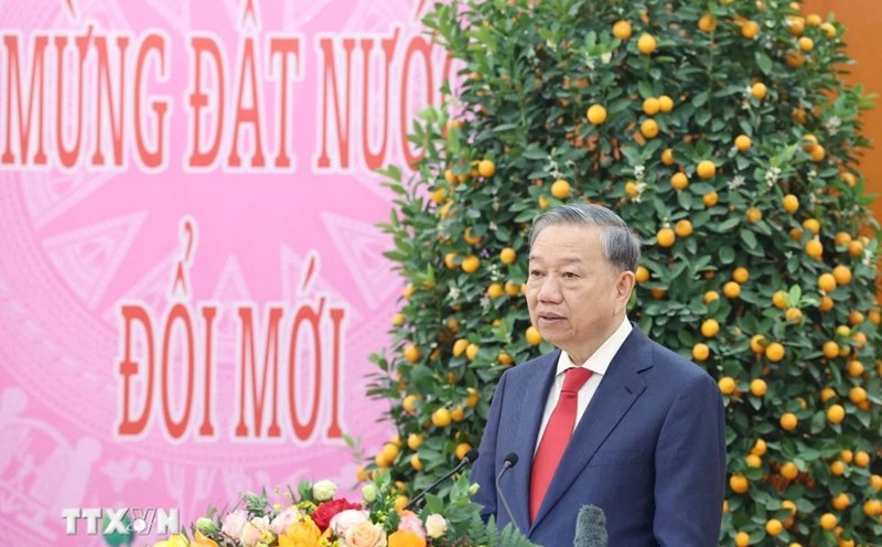 General Secretary To Lam said that in the coming time, the organization and streamlining of the political system will continue. Photo: VNA