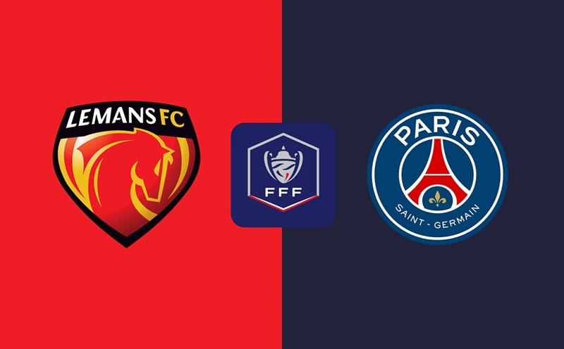 The highlight of the match schedule in the early morning of February 5 is the match between Le Mans and PSG. Photo: DAZN