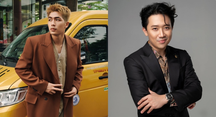 Quoc Anh plays the role of Tran Thanh's The Four Guardians. Photo: Producer.