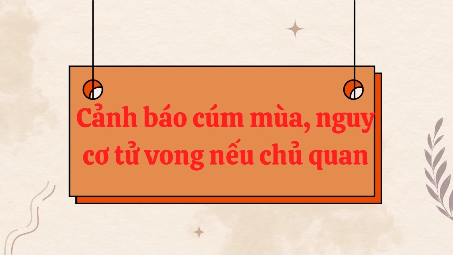 Seasonal flu warning, risk of death if subjective