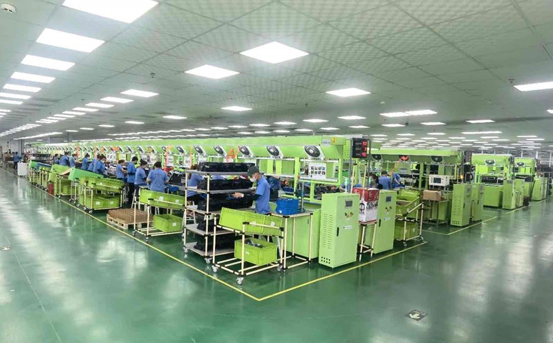 Clean and airy working environment at DeChang VN Co., Ltd. The company urgently needs to recruit 600 unskilled workers. Photo: Provided by the company