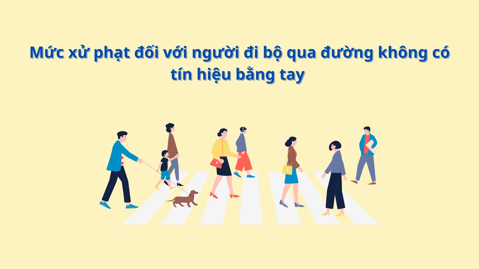 Pedestrians crossing the street without using hand signals can be fined. Graphics: Nhat Minh