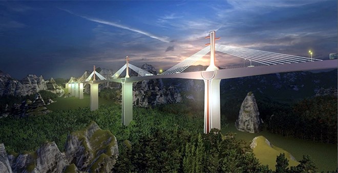 Projects connecting Dong Dang - Tra Linh expressway will be deployed for early synchronous exploitation. Photo: Tan Van