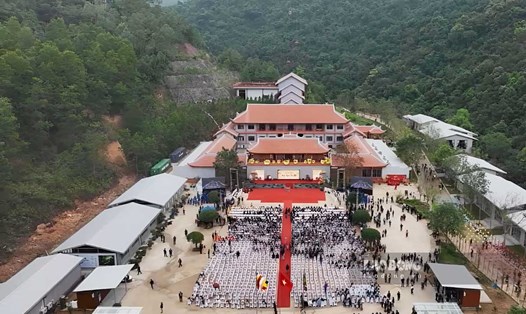 Khai hội Xuân Ngọa Vân 2024. Ảnh: Đoàn Hưng