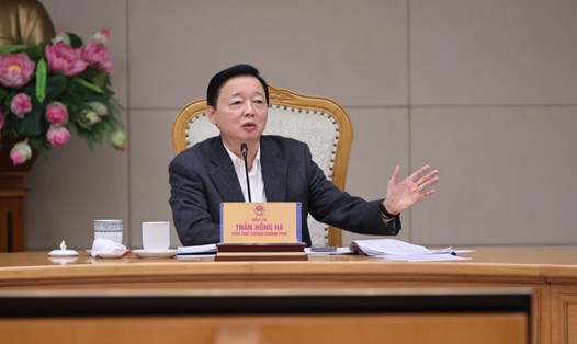 Phó Thủ tướng Chính phủ Trần Hồng Hà nhấn mạnh nguyên tắc tổ chức bộ máy của Bộ Xây dựng phải khoa học, sáng tạo. Ảnh: VGP/Minh Khôi