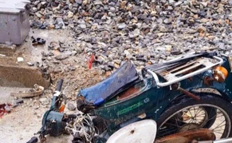 Accident scene. Photo: Duc Minh.