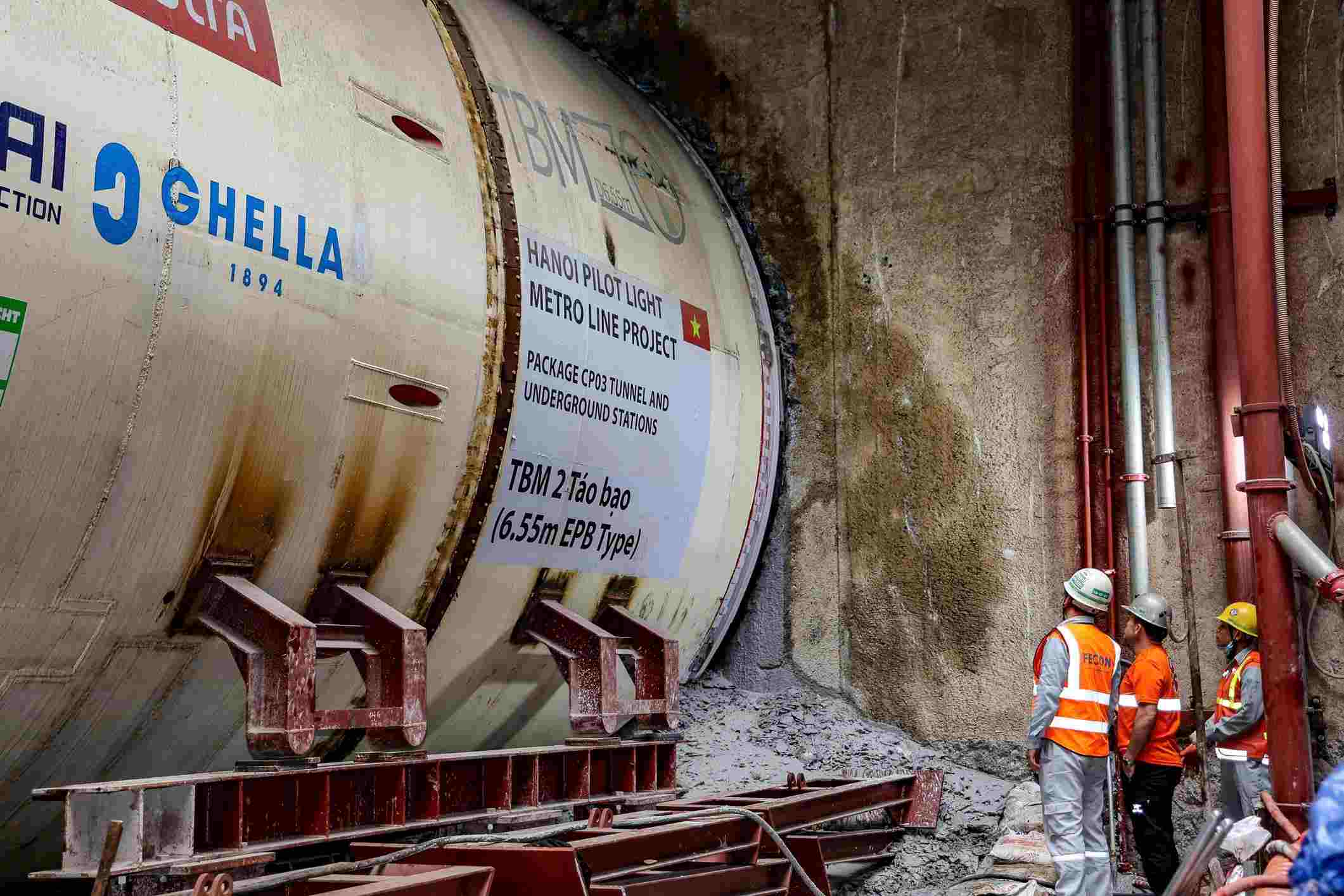 The TBM tunnel boring machine named “Bold” officially started. Photo: To The