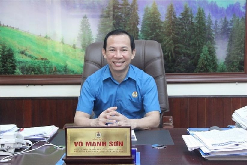 Mr. Vo Manh Son - Member of the Presidium of the Vietnam General Confederation of Labor, Chairman of the Thanh Hoa Provincial Confederation of Labor. Photo: Xuan Hung