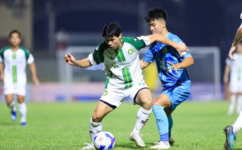 Striker Cong Phuong has not recovered from his injury. Photo: Thanh Vu