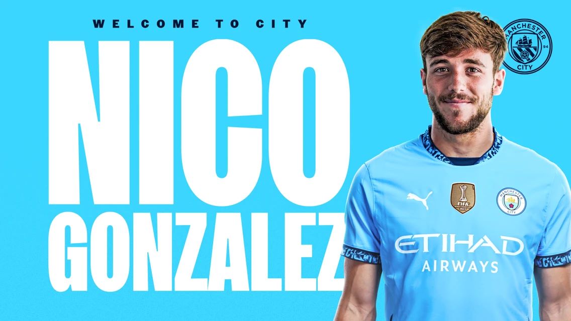 Nico Gonzales is the last manners to bring in the winter transfer window. Photo: Man City