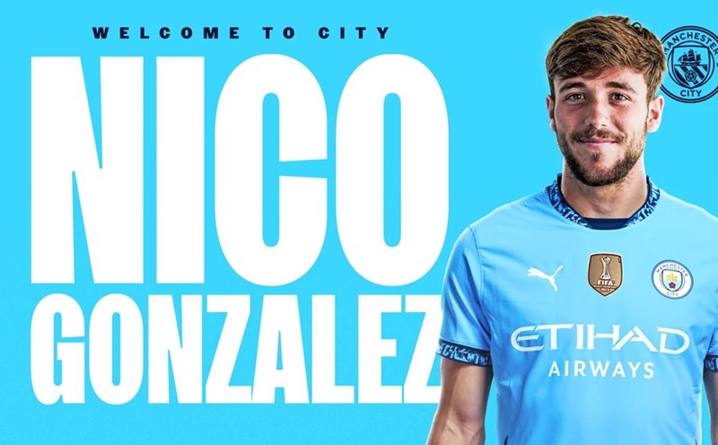 Nico Gonzales is the last manners to bring in the winter transfer window. Photo: Man City