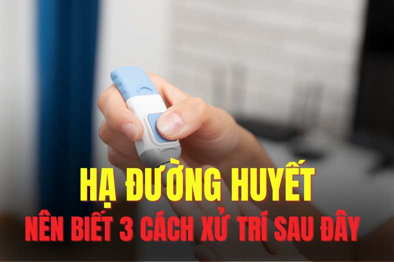 Steps to rescue sudden hypoglycemia. Graphics: Hai Ly