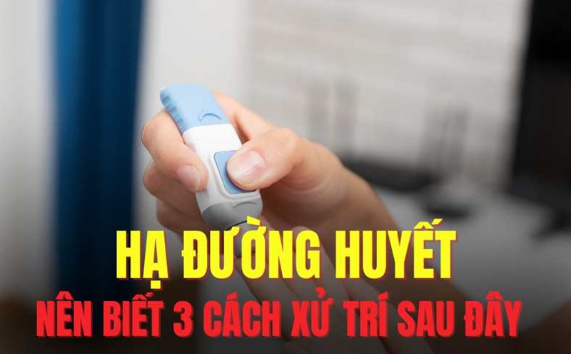 Steps to rescue sudden hypoglycemia. Graphics: Hai Ly
