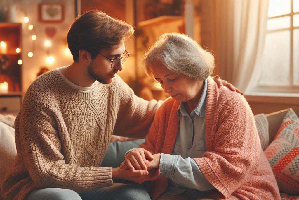 When a loved one has cognitive impairment, care and support are essential to ensure a comfortable and safe life for them. Photo - AI: Ngoc Thuy