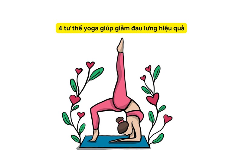 Back pain caused by sitting too much, muscle tension, yoga can help relieve pain effectively. Illustration photo: HA MY