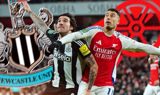Newcastle đánh bại Arsenal 2-0 trong trận lượt đi. Ảnh: Carabao Cup