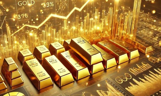 Đà tăng giá vàng chưa có dấu hiệu dừng lại. Đồ họa: Khương Duy