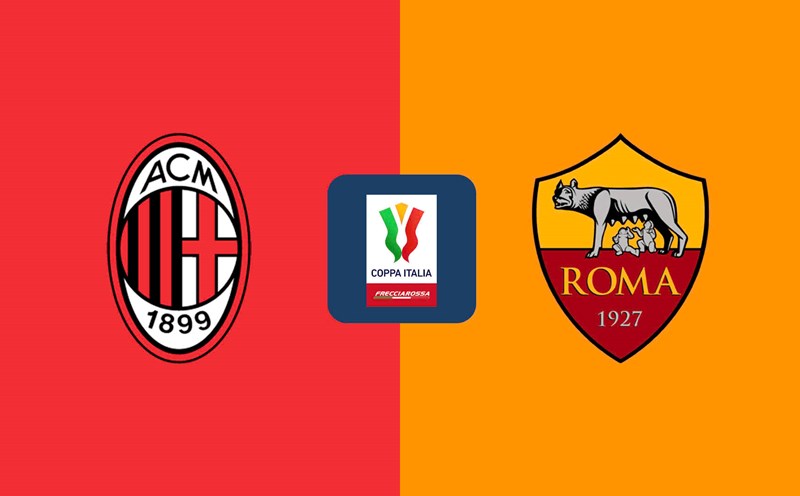 AC Milan face AS Roma in Coppa Italia. Photo: FootItalia