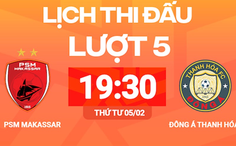 Thanh Hoa Club will play away against PSM Makassar in the Southeast Asian Cup C1. Photo: FPT Play