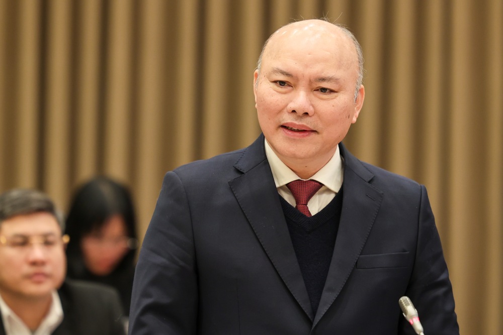 Chief of the Office, spokesperson of the Ministry of Home Affairs Vu Dang Minh information about the policy regime with cadres, civil servants and officials under streamlining when arranging the apparatus