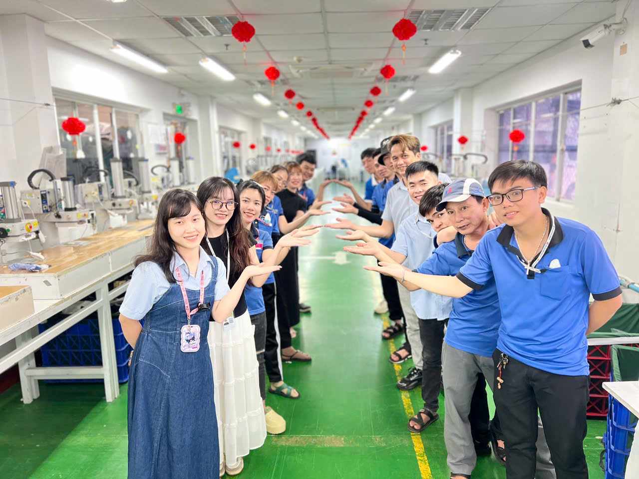 A company in Binh Phuoc is recruiting a large number of workers right after Tet. Photo: Provided by the Trade Union