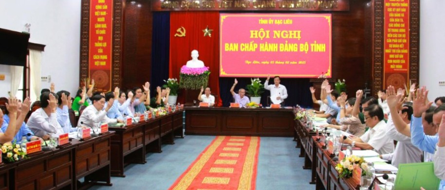 Bac Lieu approved 12 projects to reorganize the apparatus of the political system. Photo: Nhat Ho