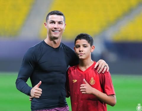 Ronaldo's son is training at Al Nassr's youth team. Photo: Instagram character