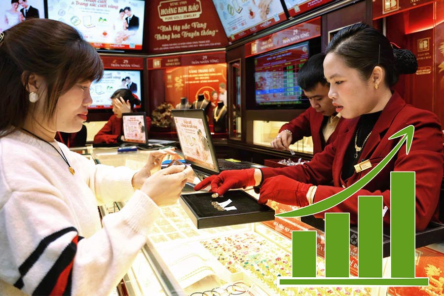 How has the price of gold rings on God of Wealth's day fluctuated over the past 10 years?