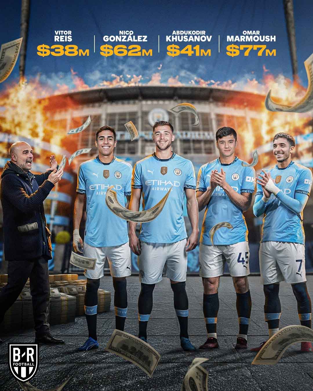 4 tan binh cua Man City trong ki chuyen nhuong mua dong 2025. Anh: Bleacher Report Football