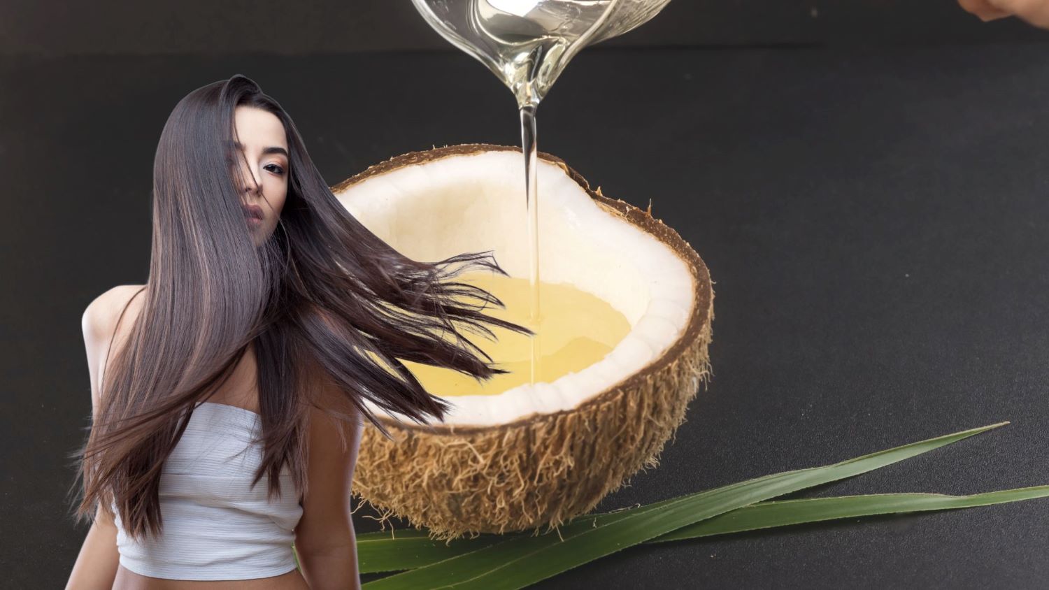 Coconut oil is good for hair. Graphics: Thanh Thanh