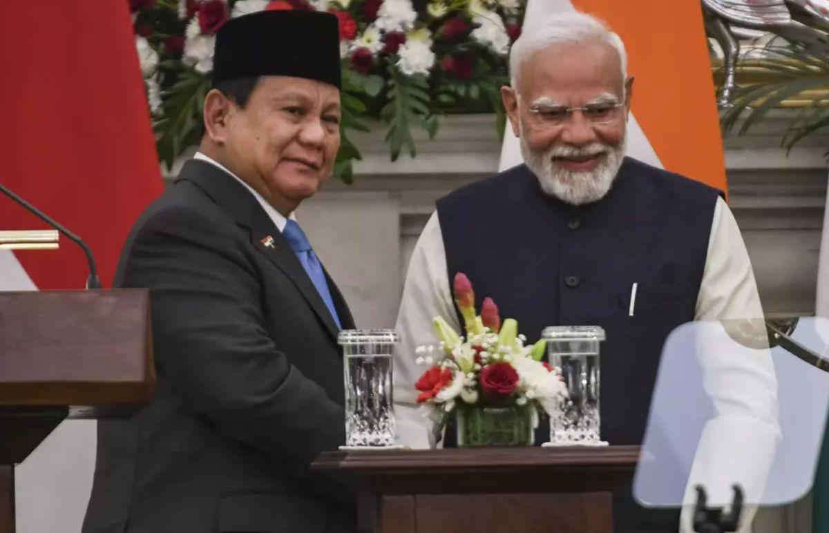 Thu tuong An Do Narendra Modi tiep Tong thong Indonesia Prabowo Subianto ngay 25.1.2025. Anh: Antara