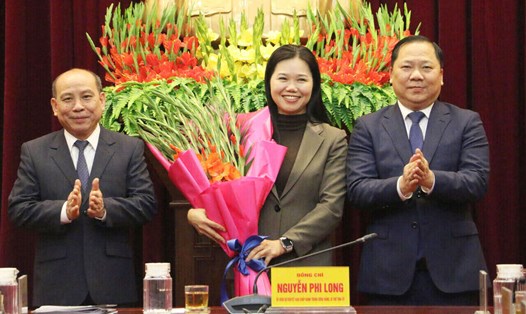 Tân Phó Bí thư Tỉnh ủy Hòa Bình Bùi Thị Minh. Ảnh: Lê Huệ
