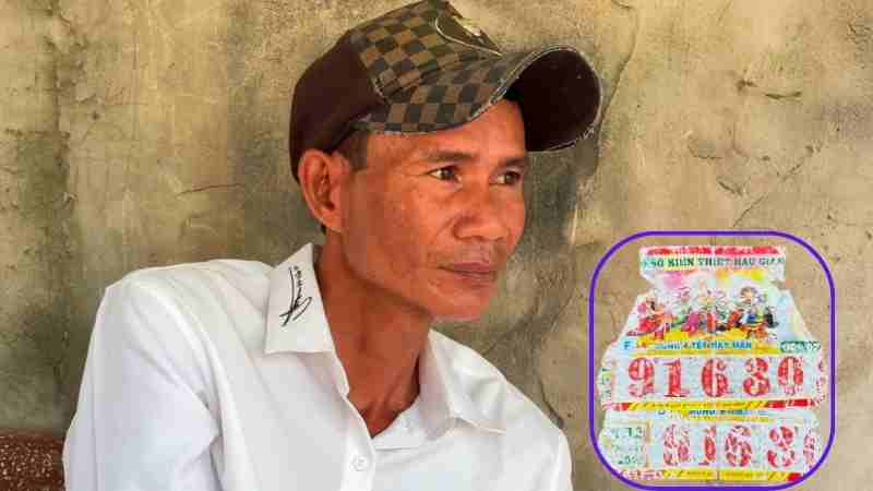 Owners of two winning tickets were torn while fishing. Photo: Hoang Loc