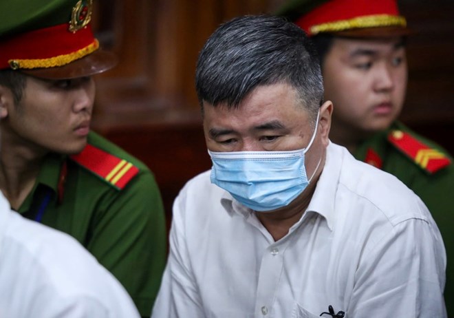 Mr. Nguyen Loc An - former Deputy Director of the Domestic Market Department, Ministry of Industry and Trade in the trial regarding the bribes of the owner of the Vietnamese Oil. Photo: Anh Tu