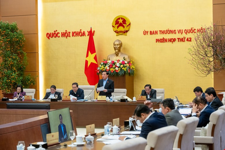Today, the National Assembly Standing Committee will give its opinion on personnel work. Photo: Quochoi.vn.