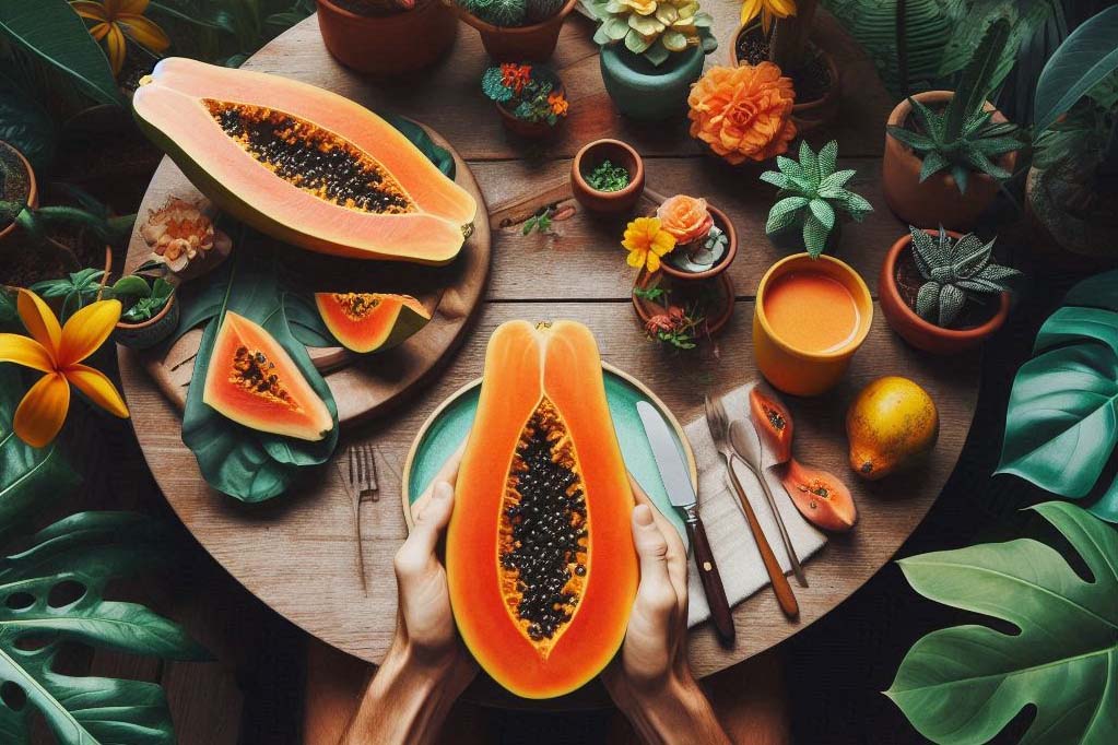 Papaya is rich in nutrients, but eating papaya with seeds also requires some attention to protect health. Photo - AI: Ngoc Thuy